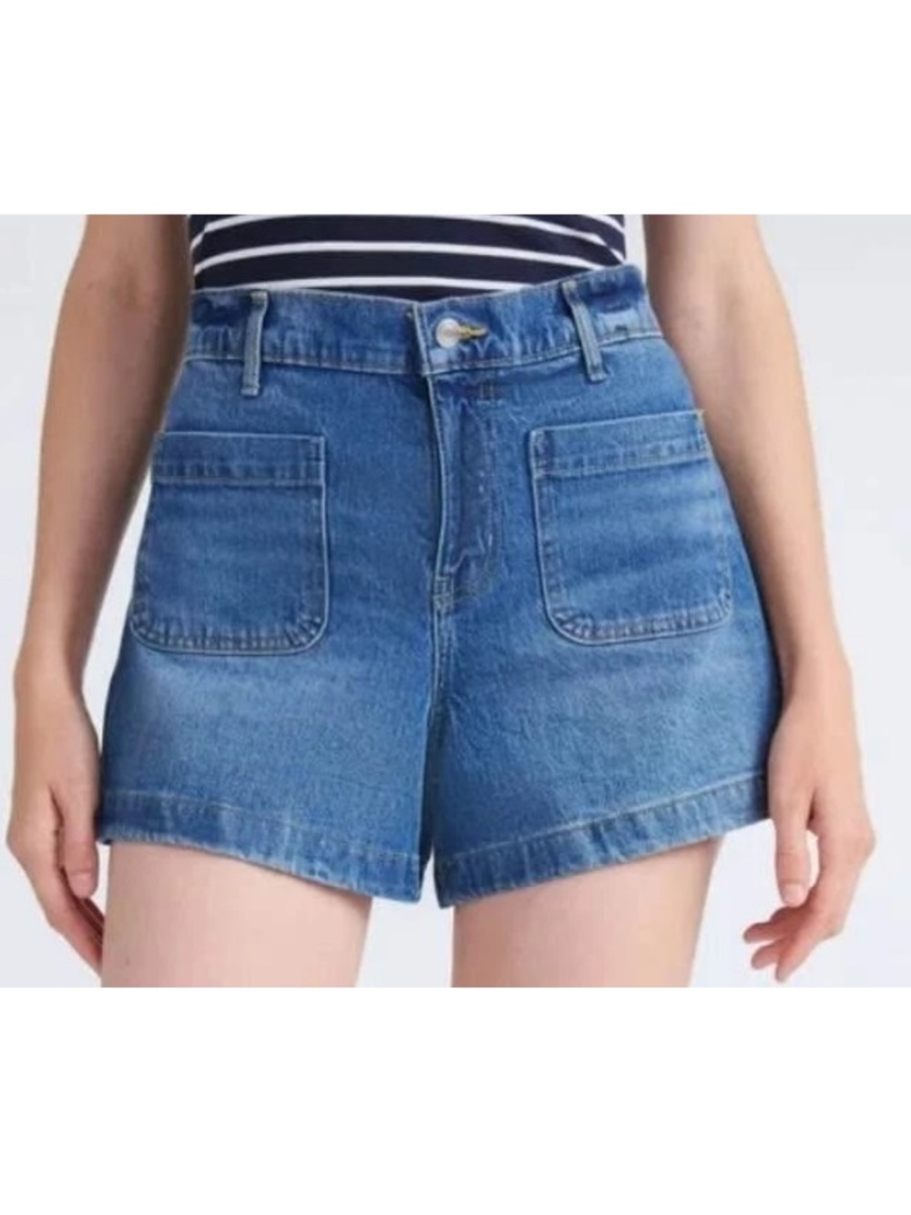 Free Assembly Denim Patch Pocket Shorts NWT